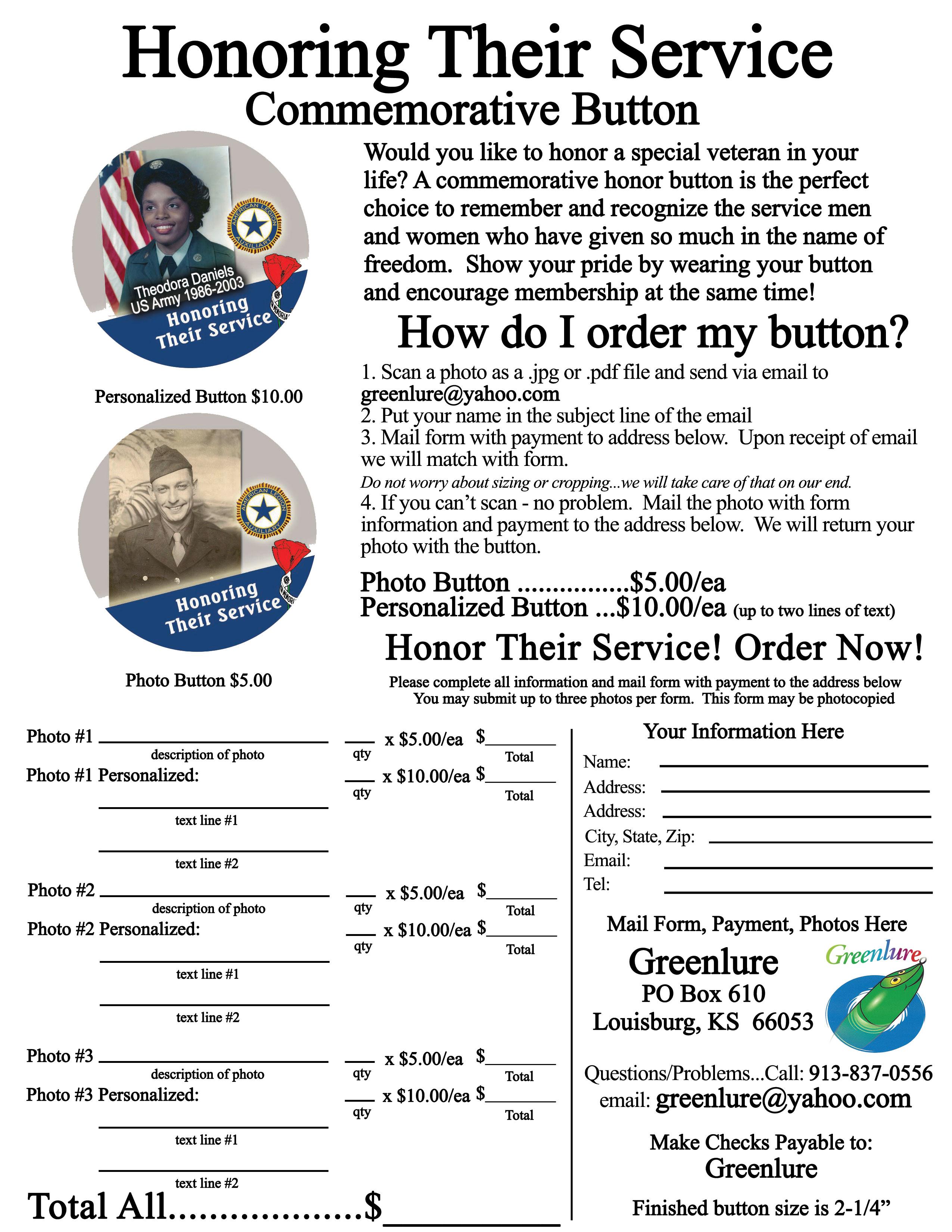 Right Click and Download Image to Save and Print the Order Form